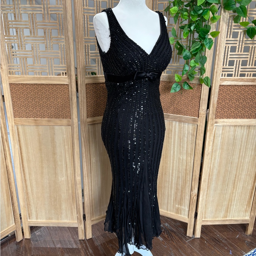 Vintage Pronovias Beaded Evening Gown